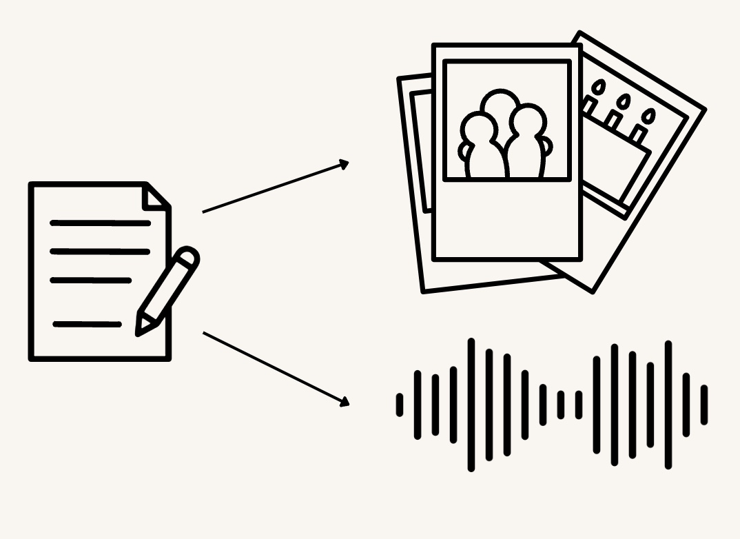 LLM: Story, Image, and Audio Generation for Developmental Cognition and Linguistics